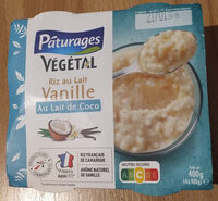 Riz au lait Vanille au lait de coco