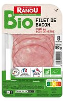 Filet de bacon bio 8T 80g