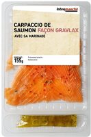 Carpaccio saumon facon gravlax 155g