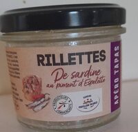 Rillettes de sardine au piment d'espelette