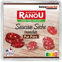 Saucisse sèche tranché 100g