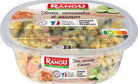 Salade torti concombre et saumon