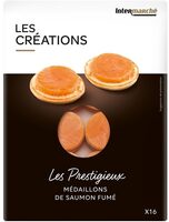 Nouveauté 2023 - Médaillon de saumon x16 - LES CREATIONS - 100g - FESTIF