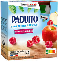 GOURDES Purée de fruits Pommes framboise SSA - 4 x 90 g - Adulte