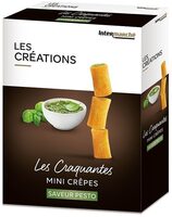 Crêpes dentelles fourrées au pesto