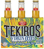 Boisson avec de la bière sans alcool TEKIROS VIRGIN 0.0% 3x33cl