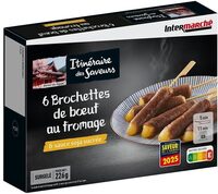 Brochettes bœuf fromage x6