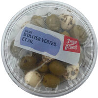 Salade d'olives vertes et ail 150g fe