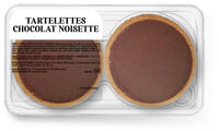 Tartelette chocolat noisette sous atmosphere x2