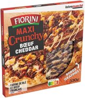 Crunchy pizzas boeuf Cheddar - 530g