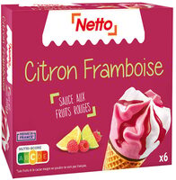 Cone framboise citron