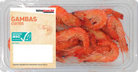Gambas entières cuites et réfrigérées
