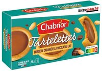 Tartelettes beurre de cacahuètes et chocolat au lait