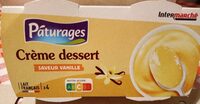 Coupelles crème dessert vanille 4x120g