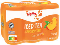 NETTO thé peche 6x33cl