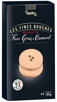 Duo bloc de foie gras de canard