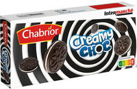 Biscuits au cacao maigre fourres gout vanille-creamy choc 220g