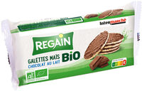 Galette de maïs enrobées de chocolat au lait BIO
