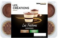 Verrines tiramisu classique / tiramisu noisettes 6x50g