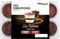 Verrines tiramisu classique / dessert chocolat 6x50g