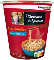Cup Nouilles saveur crevette - 65g - Itinéraire Des Saveurs