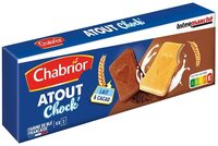 ATOUT CHOCK'- Gaufrette avec fourrage lait et cacao 128g