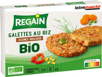 Galettes riz, légumes, boulghour bio