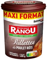 RILLETTES POULET ROTI 400g massif TRAD - UE