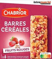 Barres de céréales fruits rouges x6 - 126g