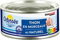 Morceaux de thon au naturel 160g - Odyssée
