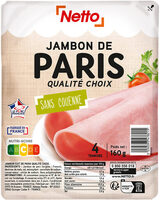 Jambon paris choix dd 4t 160g