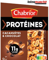 Barre de céréales protéinés cacahuètes chocolat