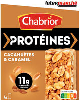 Barre de céréales protéinés cacahuètes caramel
