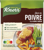 Knorr Sauce Liquide Poivre à la Crème Fraîche Brique 30cl