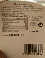 Mont d'Or au lait cru