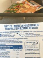 Filet de Limande du Nord Meunière
