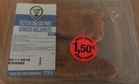 Filets de cabillaud panés