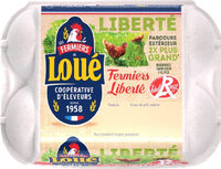 6 oeufs fermiers label rouge de