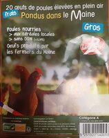 20 oeufs de poules élevées en plein air