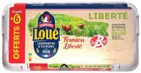 12 oeufs fermiers label rouge de loué + 6 offerts
