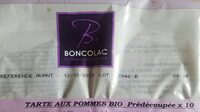 Tarte aux pommes bio
