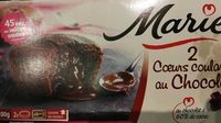 Cœurs coulants au chocolat