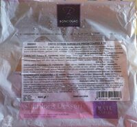 Tarte citron surgelée prédécoupée 10