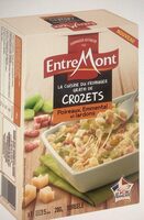 Gratin de Crozet, poireaux, emmental et lardons