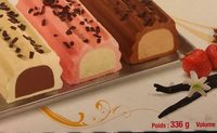 Buchette vanille chocolat fraise noisette
