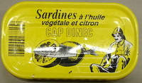 Sardines à l'huile végétale et citron