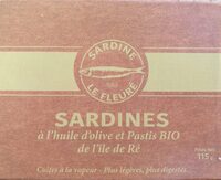 Sardines à l'huile d'olive et Pastis Bio de l'île de Ré