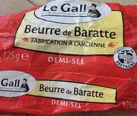 Beurre de baratte fabrication à l'ancienne demi-sel