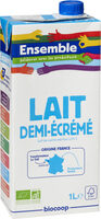 Lait 1/2 écrémé UHT