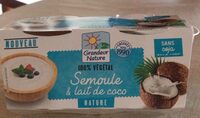 Semoule & lait de coco
